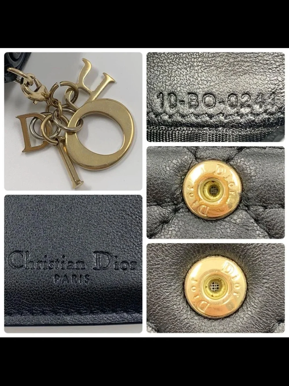 Dior Black Quilted Leather Small Wallet